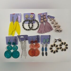 Lot Of 9 Assorted Earrings From Claire’s- MSRP $100+ All Pierced Ears